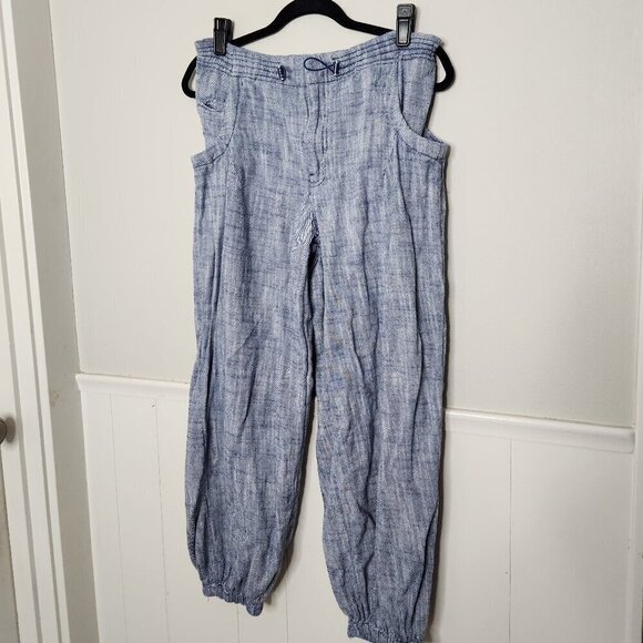 PILCRO Anthropologie Blue Chambray Denim Joggers - Picture 1 of 9